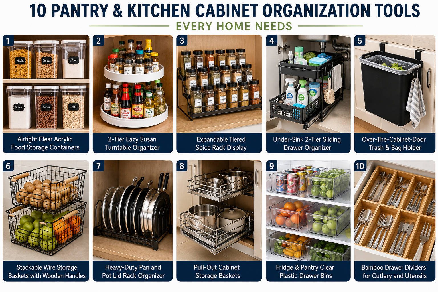 10 Pantry & Kitchen Cabinet Organization Tools Every Home Needs 8a12ab61 3a2e 45a8 ae8a 6eb845e3e00d